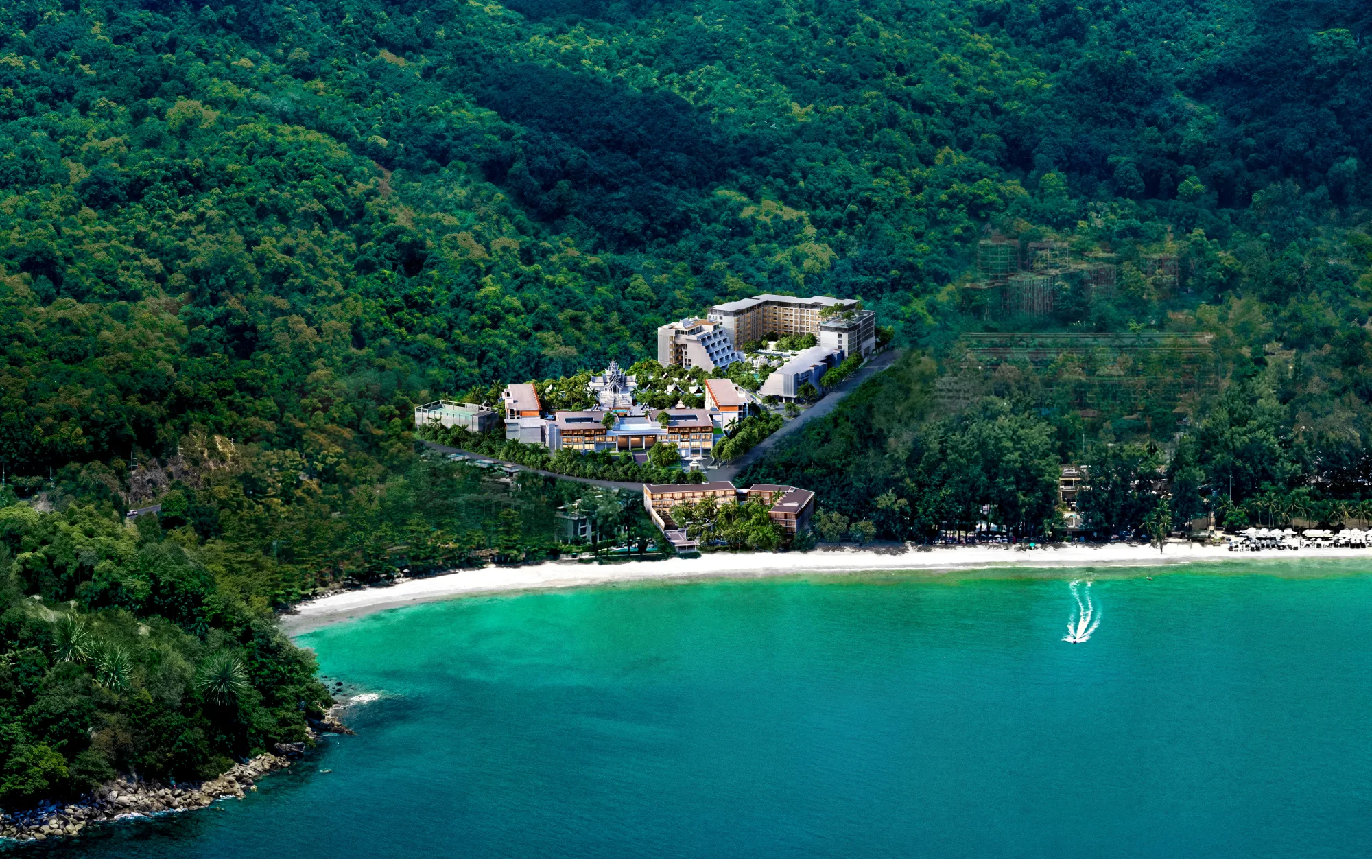 Resort aerial view — Kamala Beach